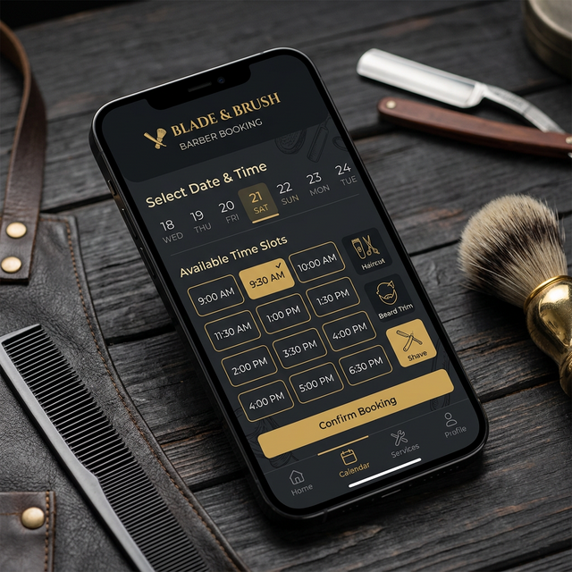 Barber Shop Booking Website